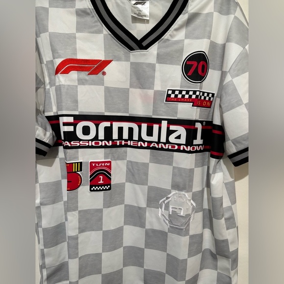 Formula 1 Gray Checkered Women’s Shirt - Picture 5 of 6